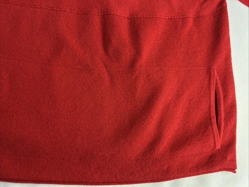 J Jill Pure Jill Perfect Red cashmere blend with pockets Large - Picture 13 of 13