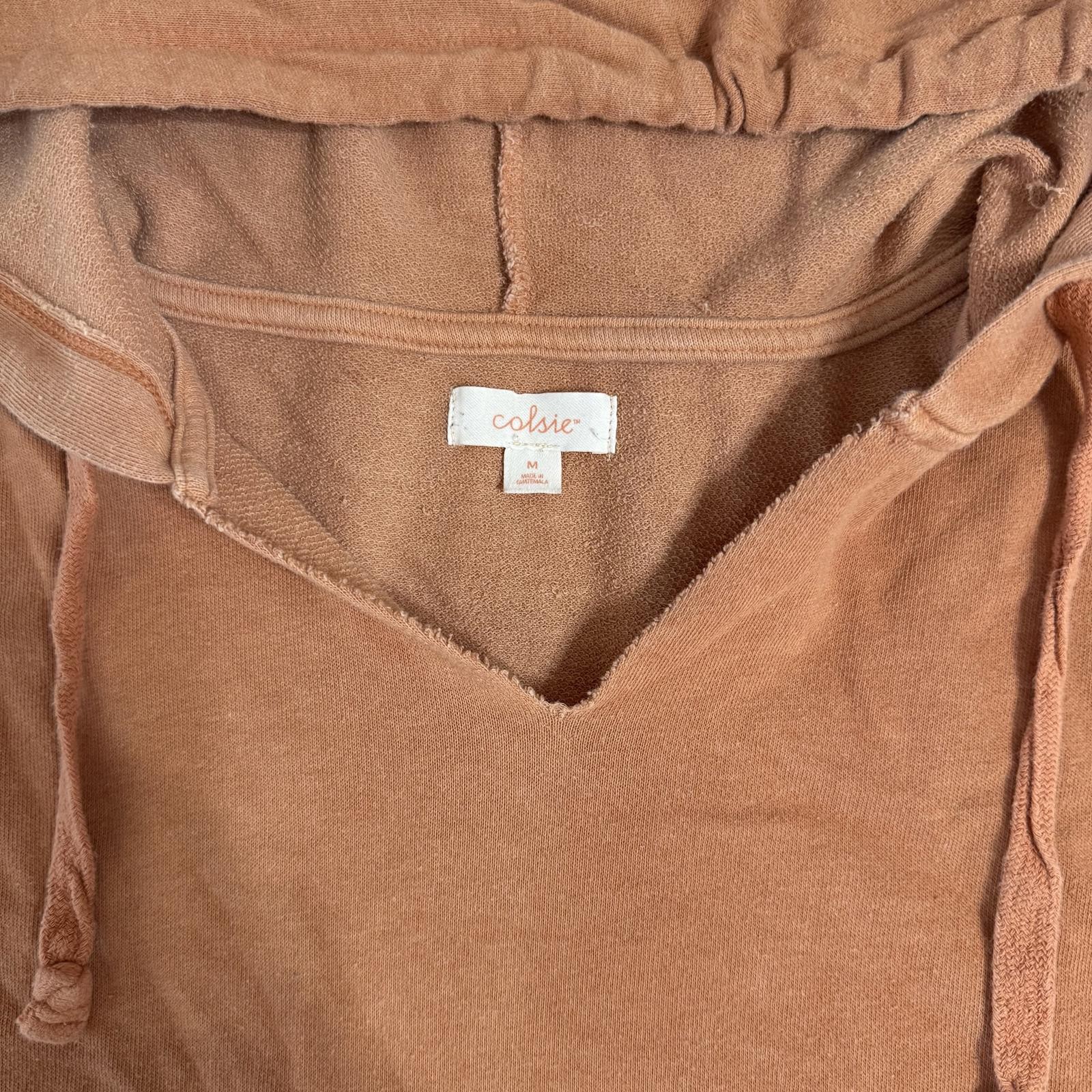 Colsie Medium Rust Orange Hooded Pullover Sweatsh… - image 3