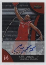 2007-08 Topps Finest Refractor Auto Carl Landry #55 Auto 0s55