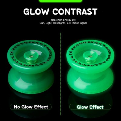 Yoyorecreation [N]KG3 グリーン MAGICYOYO Responsive YoYo K1 Plus Glow in The Dark Green Yoyo | eBay