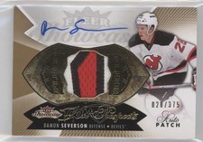 2014-15 Fleer Showcase Hot Prospects 28/375 Damon Severson #152 Patch Auto h1c