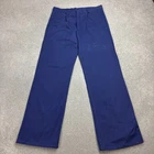 VINTAGE French Trousers Adult 34x34 Blue Chore Workwear Sanfor Utility Men