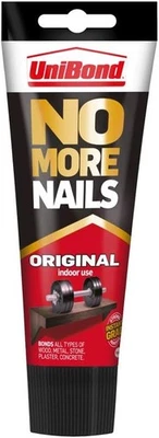 UniBond No More Nails Heavy-Duty Mounting Adhesive for Wood, Ceramic, Metal,