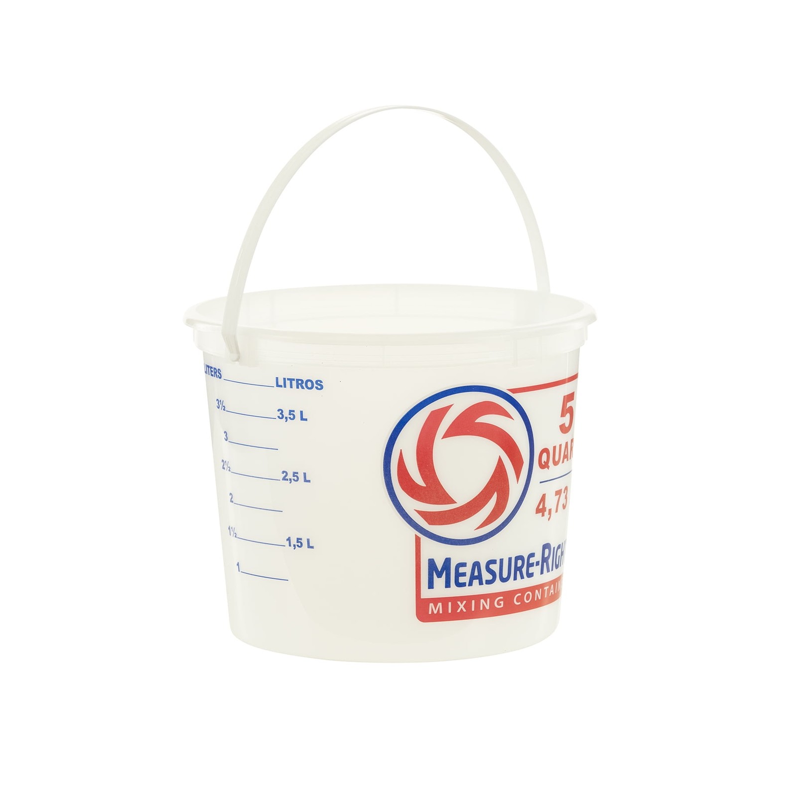 (2 pack) United Solutions 5 Quart Round Measure Right Mixing Bucket,1 Each