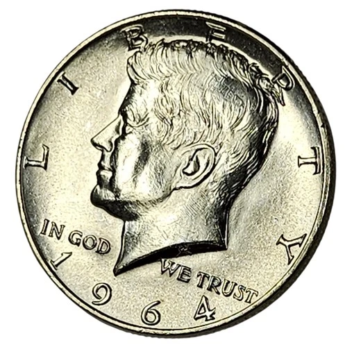 UNC 1964-D 90% Silver U.S. Kennedy Half Dollar
