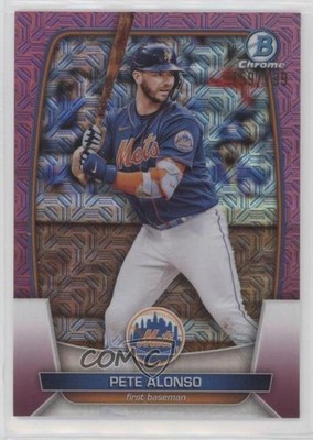 2023 Bowman Mega Box Chrome Pink Mojo Refractor 159/199 Pete Alonso #78 16hz