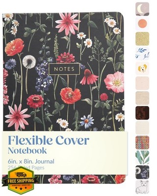 Eccolo World Traveler A5 Journal Notebook - 6x8 Multi Blossoms