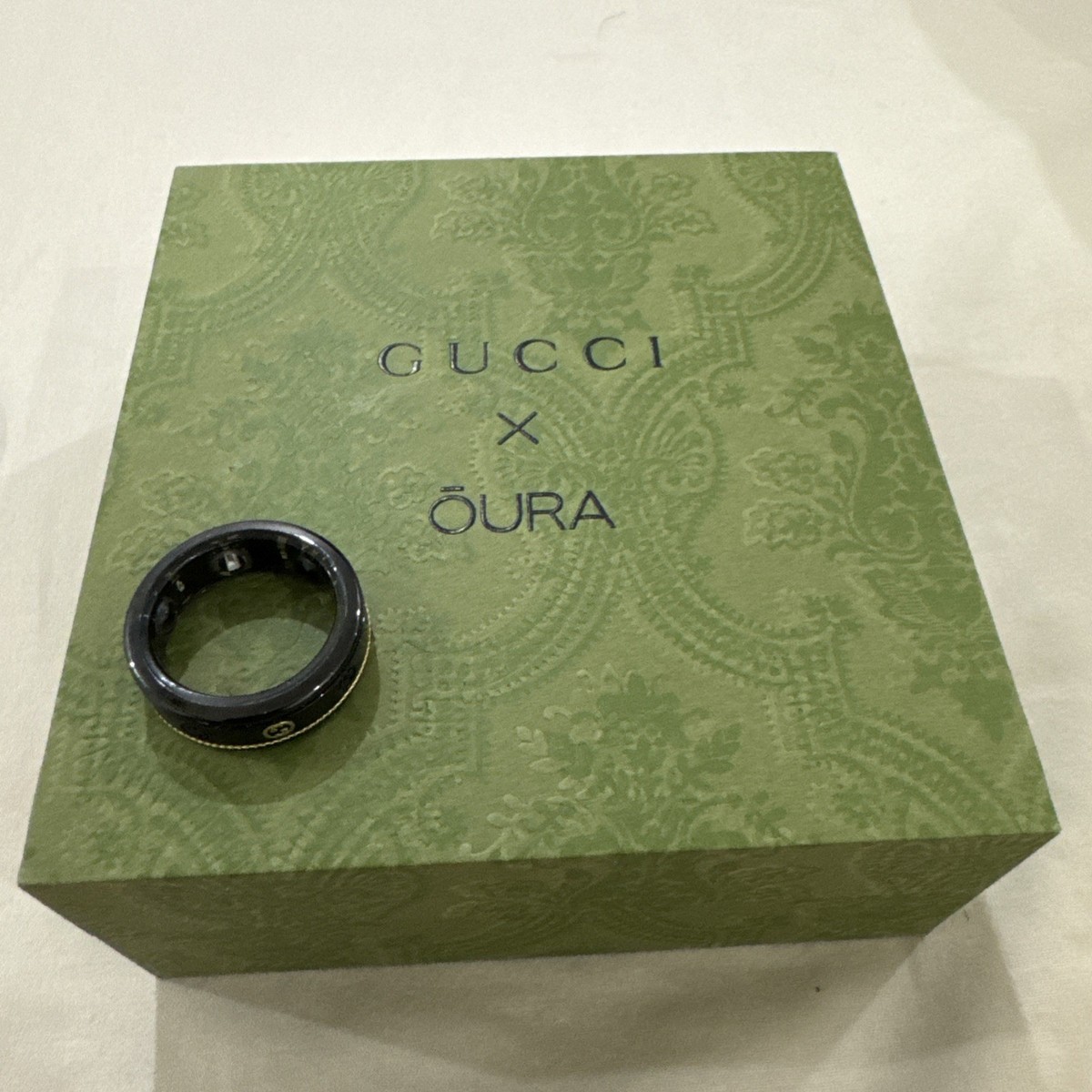 【新品】GUCCI x OURA オーラリング us10 Oura X Gucci Ring Collab Size US 10 with Original Charger