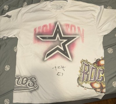 Signed Travis Scott Cactus Jack Shirt XL Fanatics Fest Exclusive Houston Tee 