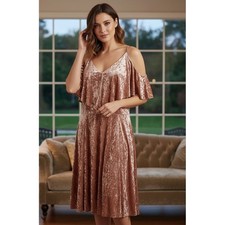 LC Lauren Conrad Runway Women's 1X Velvet Dress Fit & Flare Sleeveless Y2K Party