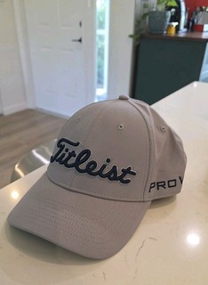 Grey Titleist Tour Performance Golf Hat ProV1 Foot Joy
