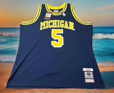 MITCHELL & NESS JALEN ROSE 2XL MICHIGAN WOLVERINES SWINGMAN JERSEY
