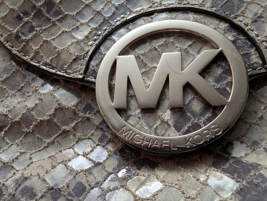 MICHAEL KORS PYTHON PRINT GREY SMALL CROSSBODY BAG - image 2