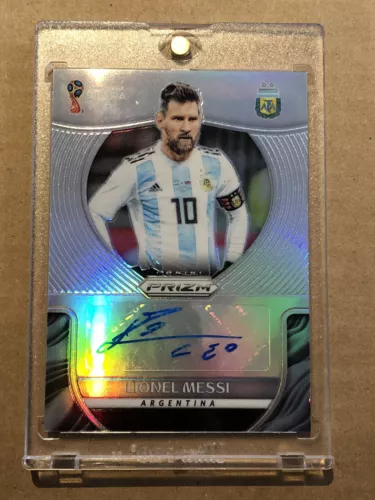 Panini Prizm World Cup 2018 - Lionel Messi - Silver Prizm Auto 25/25 Ultra Rare