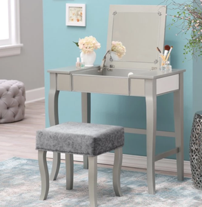 Bathroom Makeup Vanity Set Makeup Table Chair Bed Bath Beyond