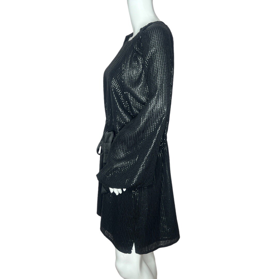 something navy sequin dress NEW Something Navy sequin black mini dress S