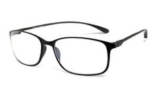 Calabria 720 Flexie Lightweight Unisex Reading Glasses in Ebony Black 0.50 50mm
