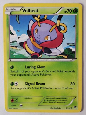 Volbeat 8/146 LP - XY Base Set Pokemon Card - Kanako Eo Art | eBay