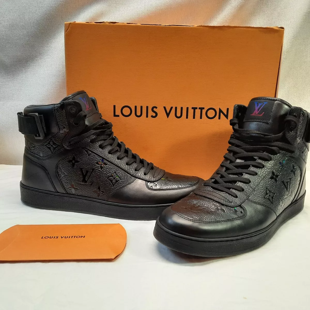 black louis vuitton shoes men's