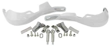 MOTOCROSS RALLY PRO HANDGUARDS ALUMINIUM REINFORCED ENDURO MX WHITE