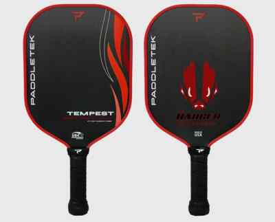 Paddletek The Badger Edition Tempest Wave Pro-C 14.3 mm Pickleball Paddle Red