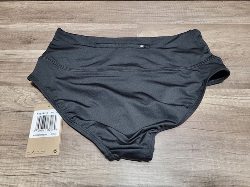 Nuovissima Nike Swim nera vita alta con tasca taglia media $56 msrp - Foto 10 di 12