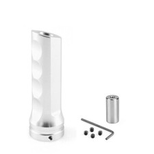 Silver Aluminum Car Handle Hand Brake Sleeve Protector Cover Universal Fitment Silver Aluminum Car Handle Hand Brake Sleeve Protector Cover Universal Fitment