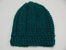 BLUE TEAL - NEWBORN INFANT - ONE SIZE STOCKING CAP BEANIE HAT 