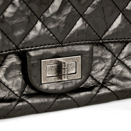 CHANEL Bag 2.55 Reissue Aged CALFSKIN Leather Large 227 SHW CERTIFIED AUTHENTIC - Picture 6 of 9
