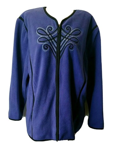 Bob Mackie Wearable Art 2x Purple Black 