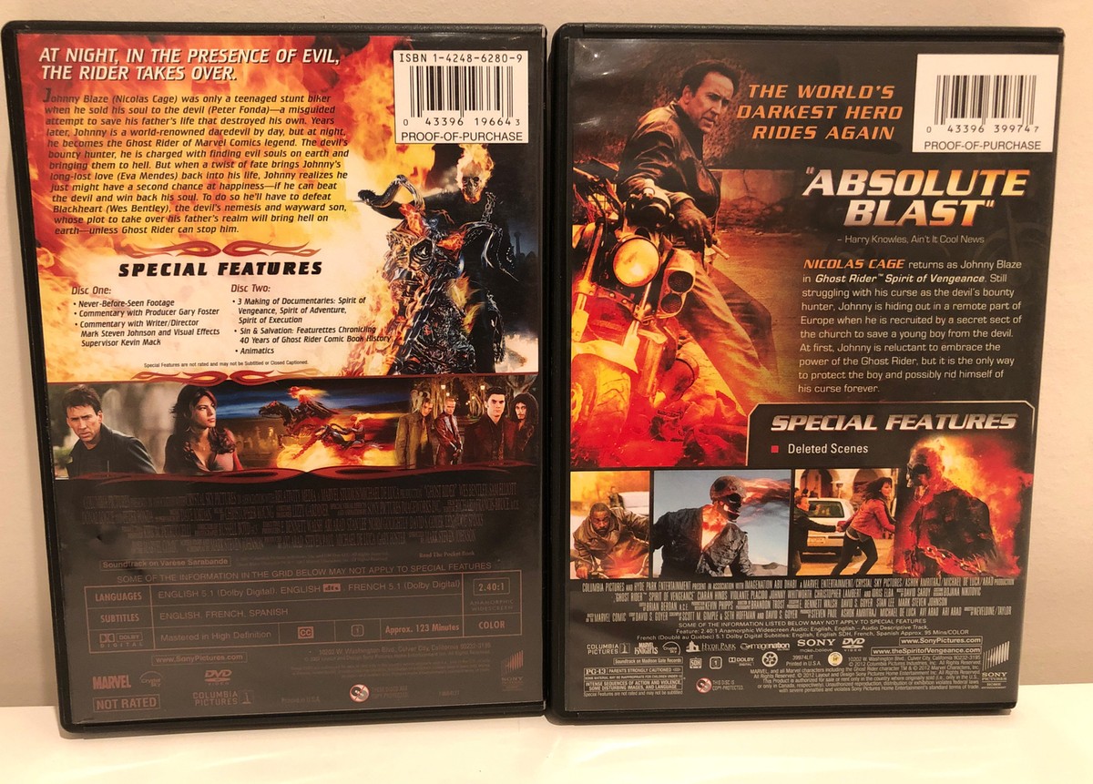 【レア】Ghost head サイケデリックDVD Ghost Rider (DVD, 2007, 2-Disc Set, Extended Cut). Nicolas