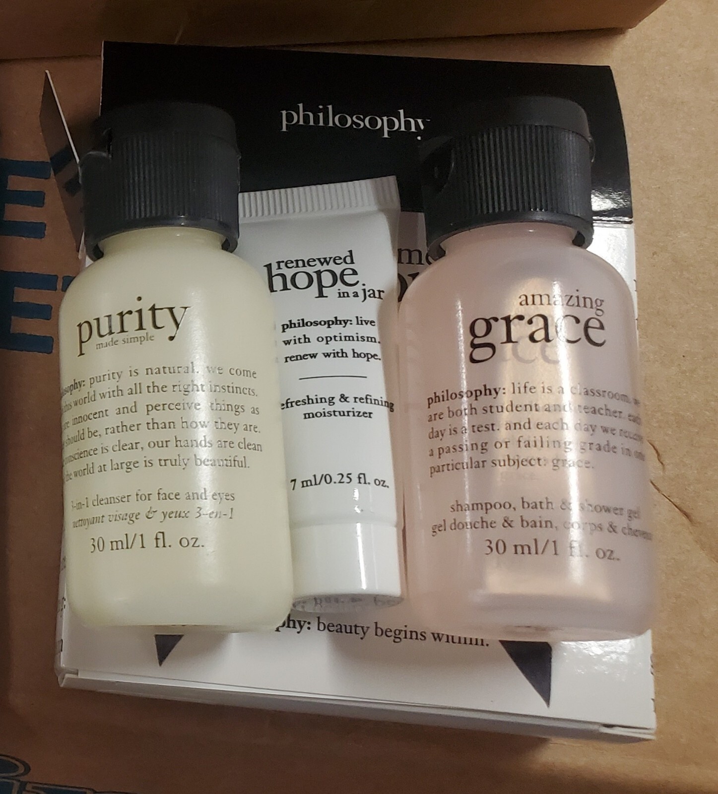 Philosophy 3piece Philosophy Gift Set Grace , Purity, Hope 1 Fl oz . Tube eBay