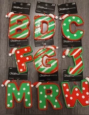 The Christmas Shoppe Rubber Monogram Letter 22 Variations A-K, M-P, R-T, V, W, Z