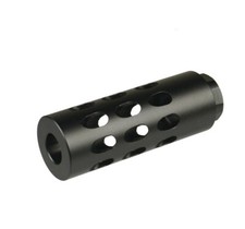 Aluminum Black Color Muzzle Brake Compensator 5/8x24 TPI Thread .308