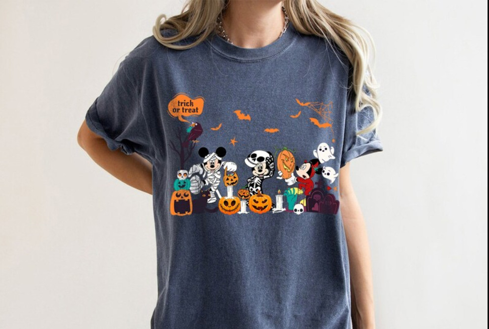 Disney Mickey Skeleton Shirt, Halloween Mickey Mummy Shirt