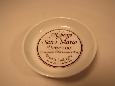 Vintage Ashtray Albergo San Marco Venezia Venice Milano