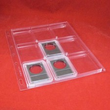 Lighthouse 3 Ring Binder Pages for Graded PCGS NGC Coin Slabs, 6-2packs 12 pgs 