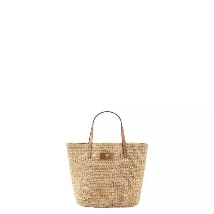 HELEN KAMINSKI DAVOLETTA MINI RAFFIA BAG NATURAL/TAN 