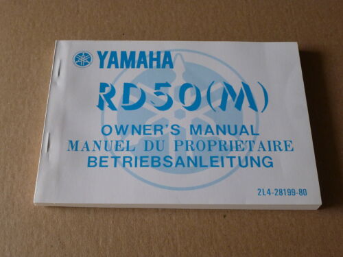 MANUEL UTILISATEUR DU PROPRIETAIRE YAMAHA RD50 1979-1980- Owner's manual RD 50 - Bild 1 von 1