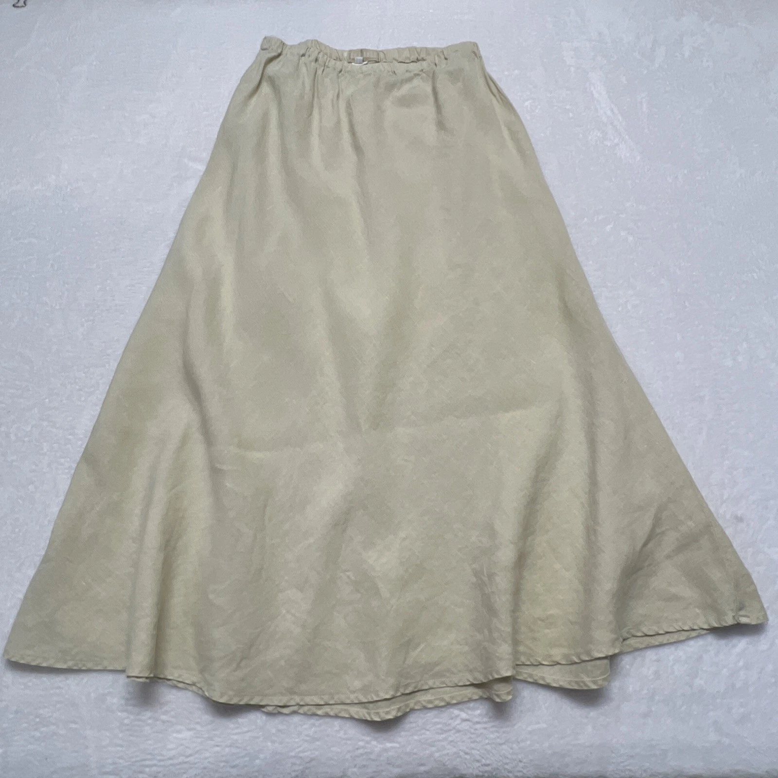 CP SHADES Long Maxi Skirt Womens L 100% Linen Natural Neutral Cream Minimalist
Opens in a new window