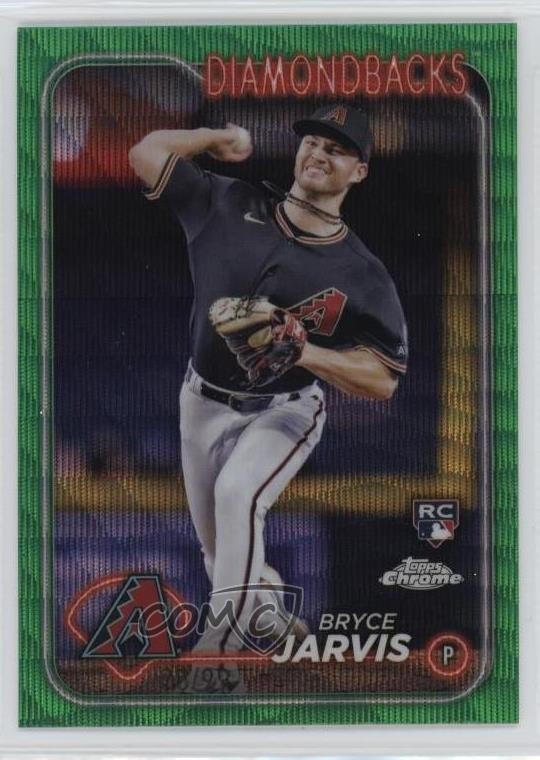 2024 Topps Chrome Green Wave Refractor /99 Bryce Jarvis #75 0s2h