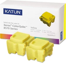 Katun 39399 Xerox ColorQube 8570 Solid Ink Stick YELLOW 2 Pieces NEW Seal