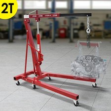 2 TON BLACK ENGINE CRANE STAND HOIST LIFT JACK HYDRAULIC FOLDING ADJUSTABLE