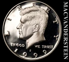 1999-S Silver Kennedy Half Dollar - Choice Gem Proof  Lustrous  #L2789