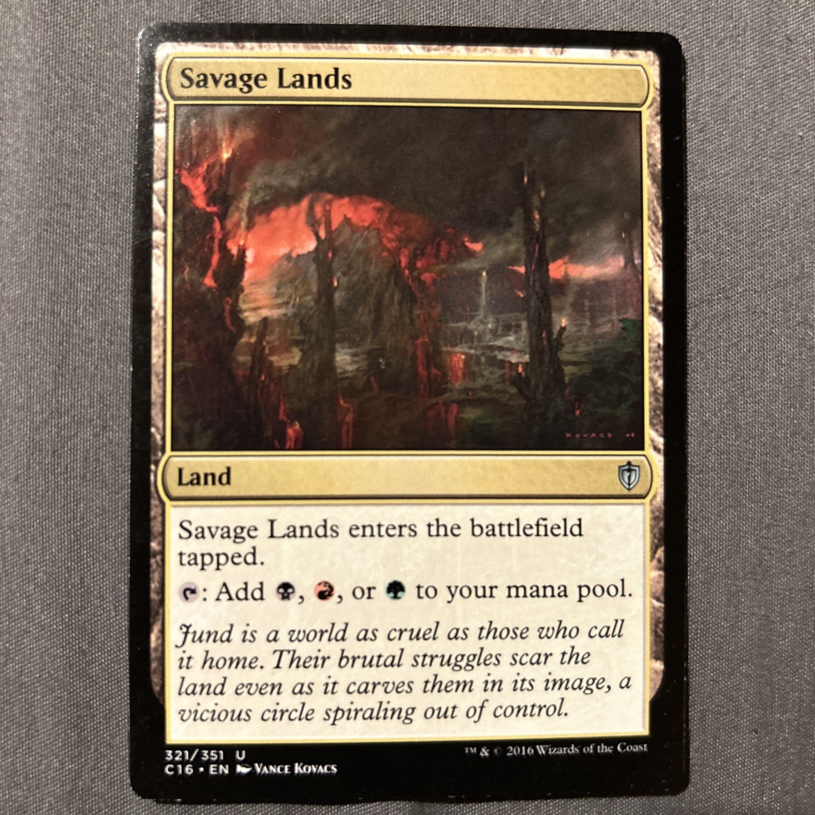 Savage Lands (321) Commander 2016 MTG C16 LP ml