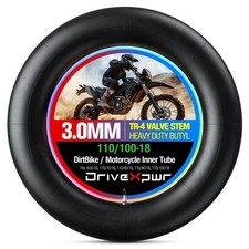 Heavy Duty Motorcycle Inner Tube 110/10018" 3mm Thick Replacement Tire Tube