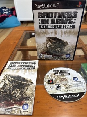 Brothers in Arms: Earned in Blood (Sony PlayStation 2, 2005). Tested. CIB.