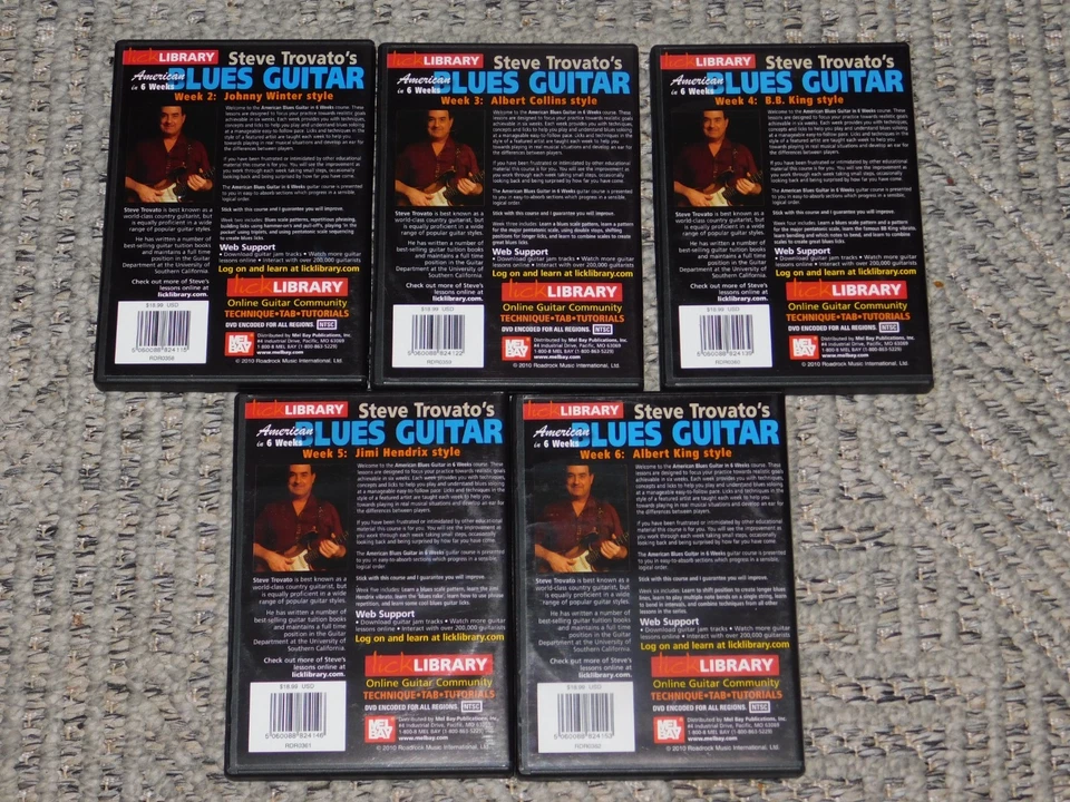 LICK LIBRARY Steve Trovato's AMERICAN BLUES GUITAR IN 6 WEEKS   Missing #1 - Image 2 of 2