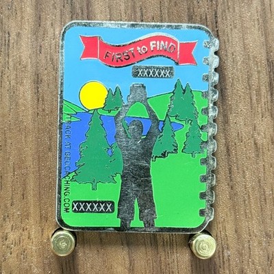Geocaching Official Logbook First to Find Challenge Coin  W#4