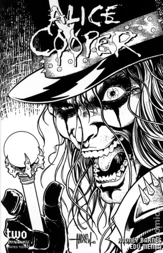 Alice Cooper #2F Mangum B&W 1:10 Variant VF 2023 Stock Image